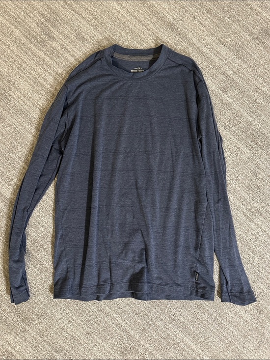 Prana Other - Prana Men's Long-Sleeve Crew in Navy Heather